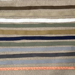 Men’s Canvas Belts (10 Belts)   $10.00 Each or 2 for $15.00