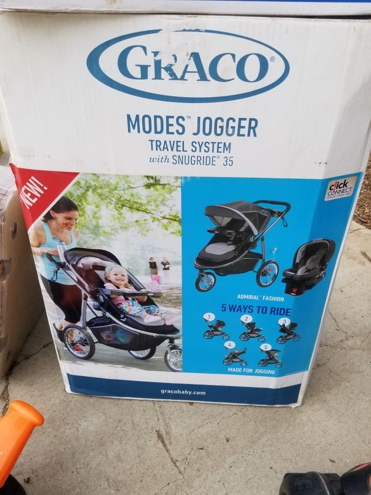 Jogging Stroller And Toys
