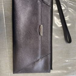 Henri Bendel Wallet Clutch Purse Wristlet Metallic