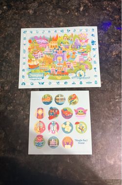 Magic key magic map illustration