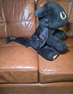 Build a Bear Dragons How to Train your Dragon Black 14" Toothless w/wings
