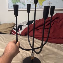 Black Zinc 5 Candelabra