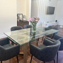 Modani Glass Dining Table 