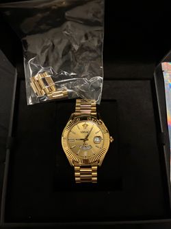 Versace GMT Gold-Tone Watch