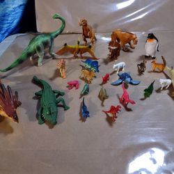 Dinosaur Toy Figurines And Animals Vintage 