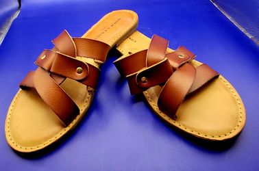 Rock Candy by p FZiGi Light Brown Faux Leathe Flat Sandals