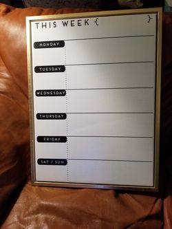 Framed white board