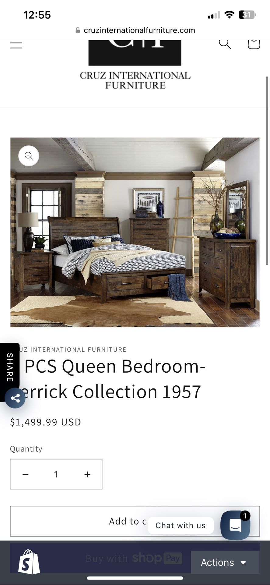 New Queen Bedroom Set 