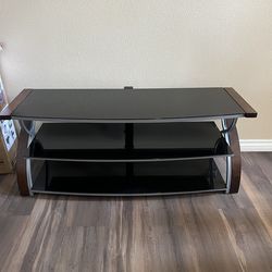 Glass TV stand 3 shelf