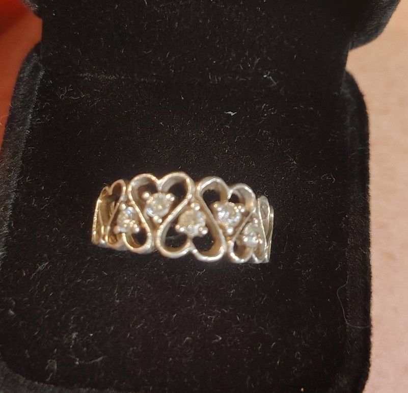 Sterling Silver Cz 925 Sz7