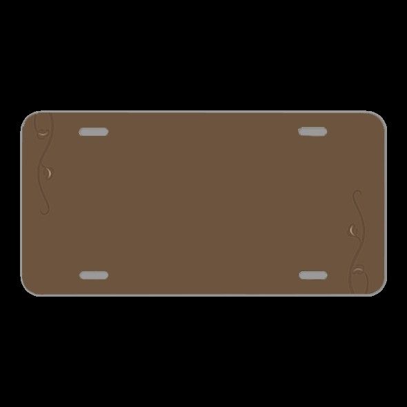 License Plate Novelty Car Front Paper Background Blank Stationery