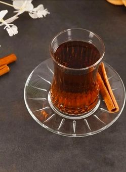 Turkish tea glass with saucers new set