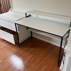 Desk And Filing Cabinet 💯 For Both