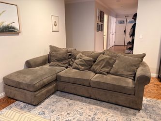 Microfiber Sectional Sofa with Chaise