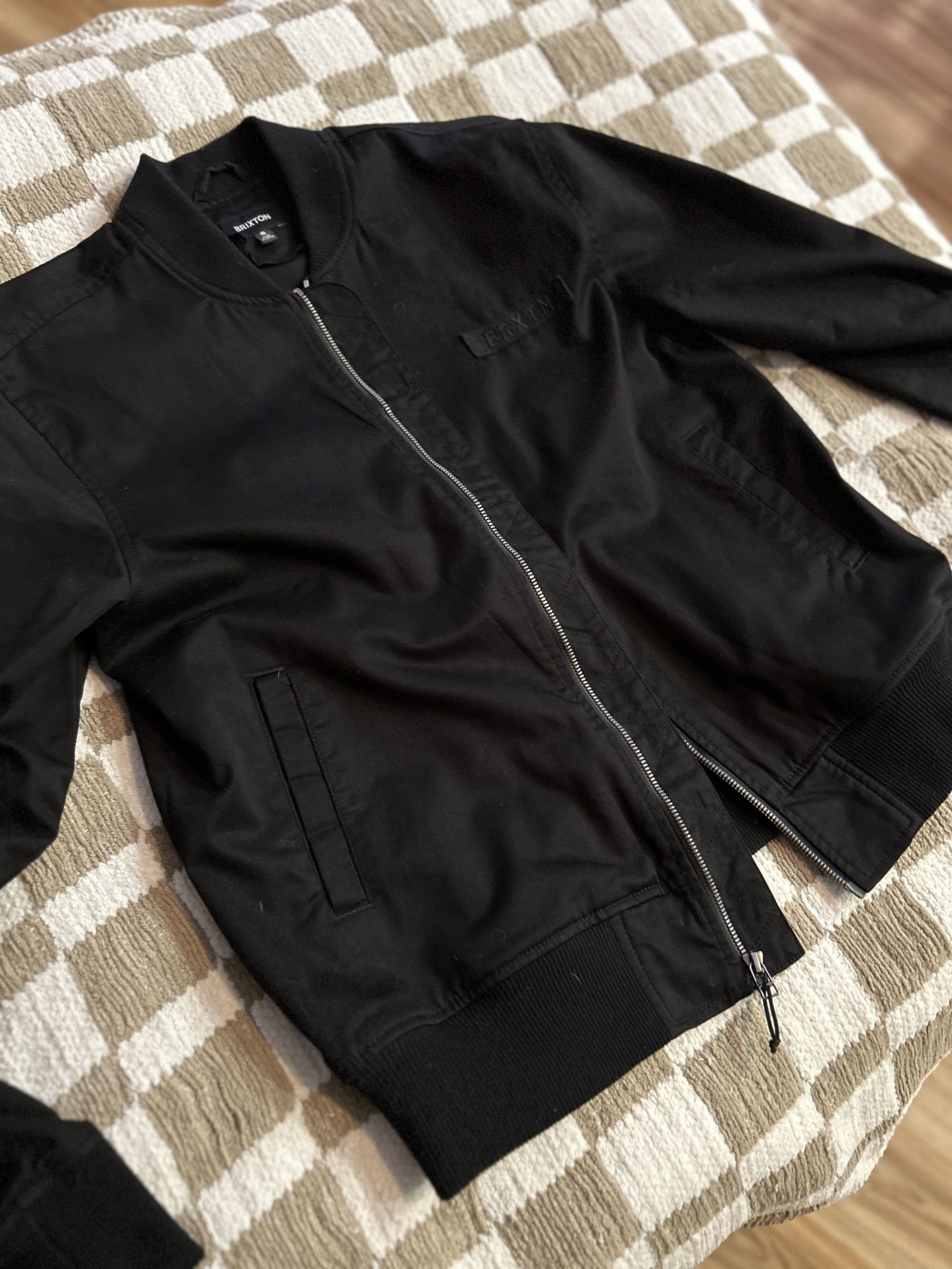 Brixton Bomber Jacket (Men’s S) Clean Black Streetwear