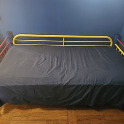 3 colors Metal Twin Bed and Matress