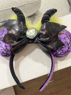 Disney Maleficent Minnie Mouse Ears Headband