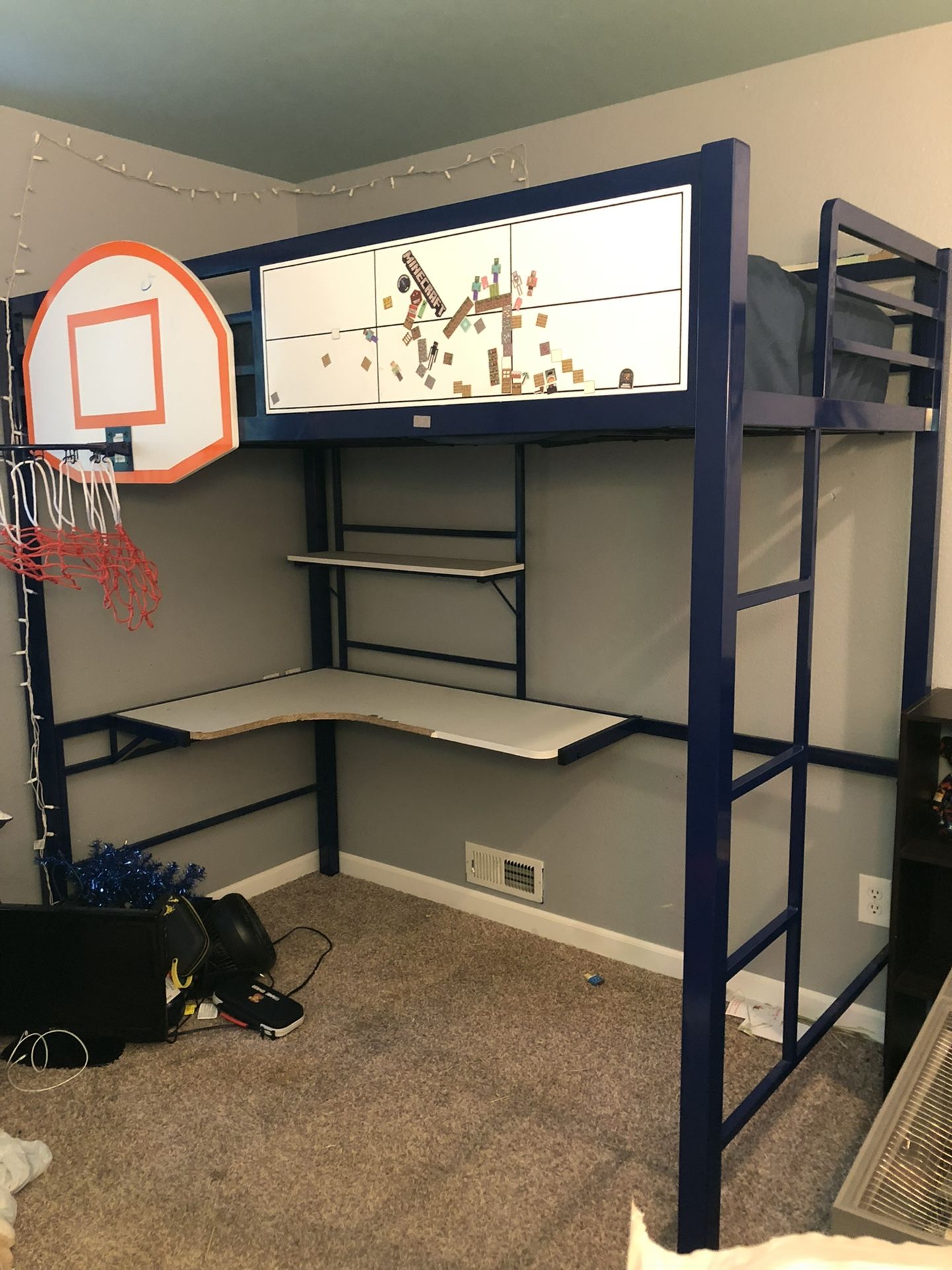 Twin Basketball Loft Bed