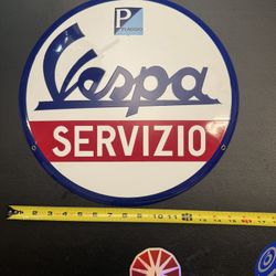 Vespa Servizio Sign