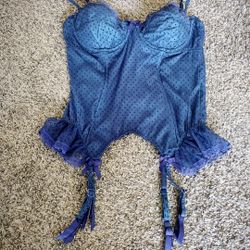 Victoria's Secret Corset Top With Ruffles Fringes