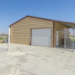 Pre-Fabricated Metal Building With Awning 