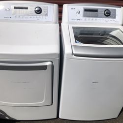 LG Top Load Washer And Electric Dryer 