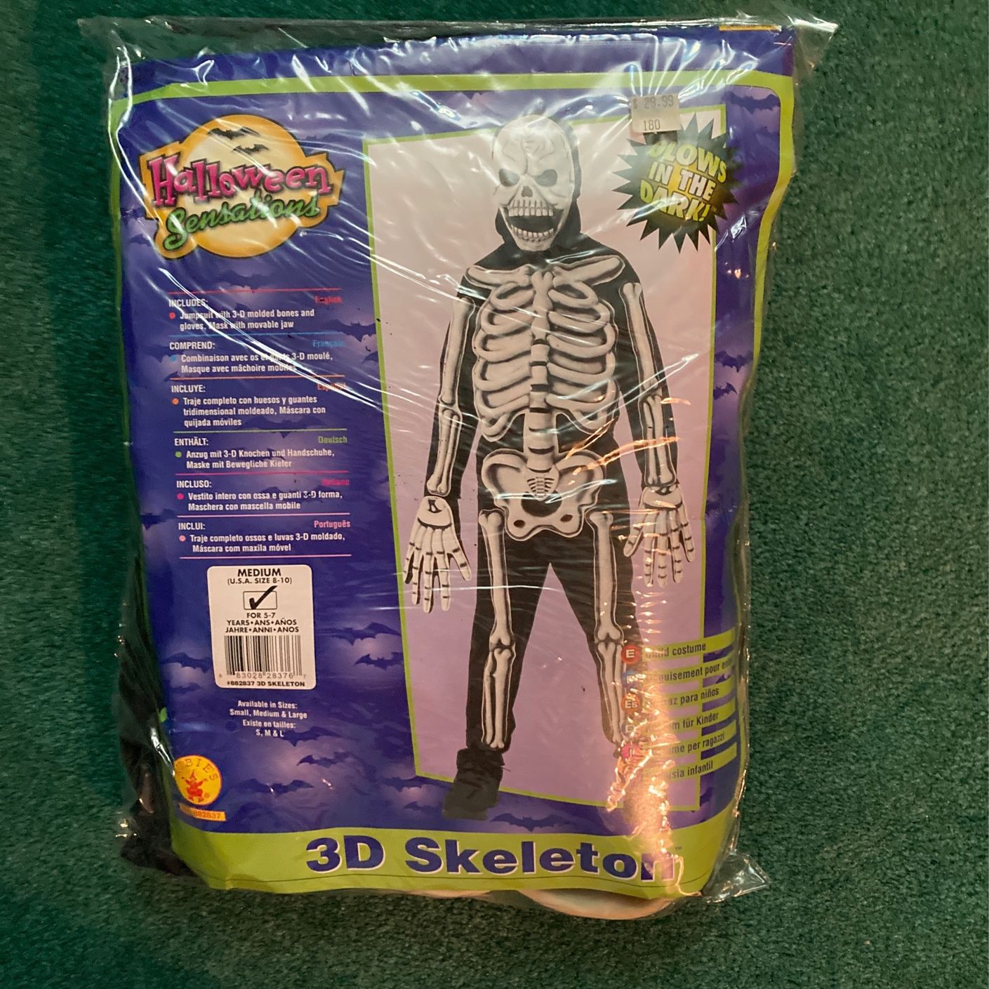 Kids Halloween Costume -Skeleton