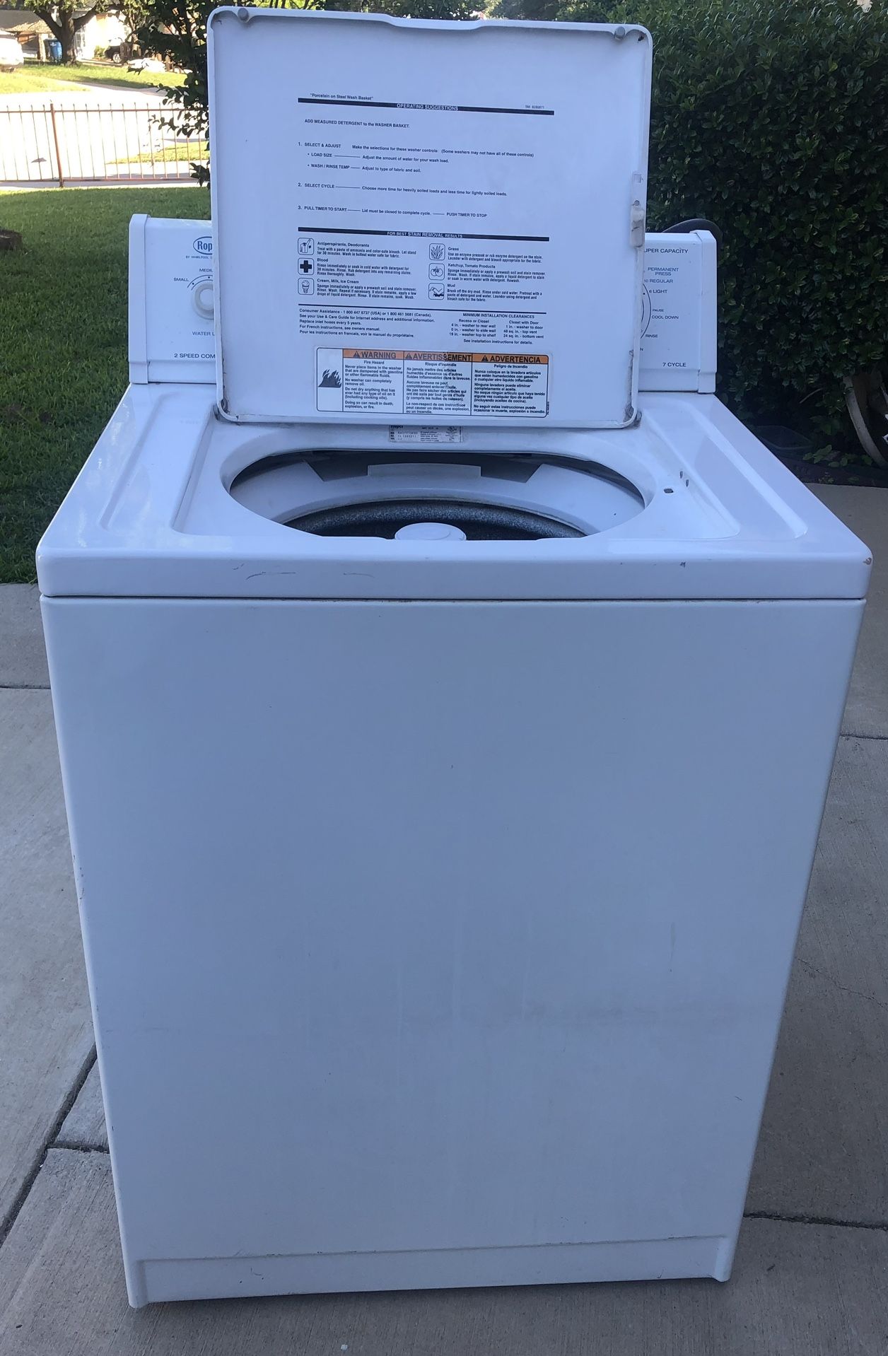 Roper Washer