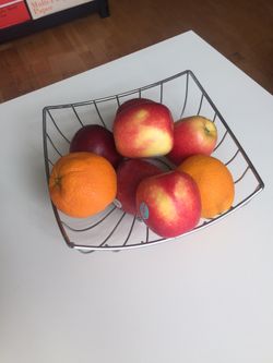 Antique Elegant Fruit Basket. High quality steel. High quality craftsmanship. Like new condition.