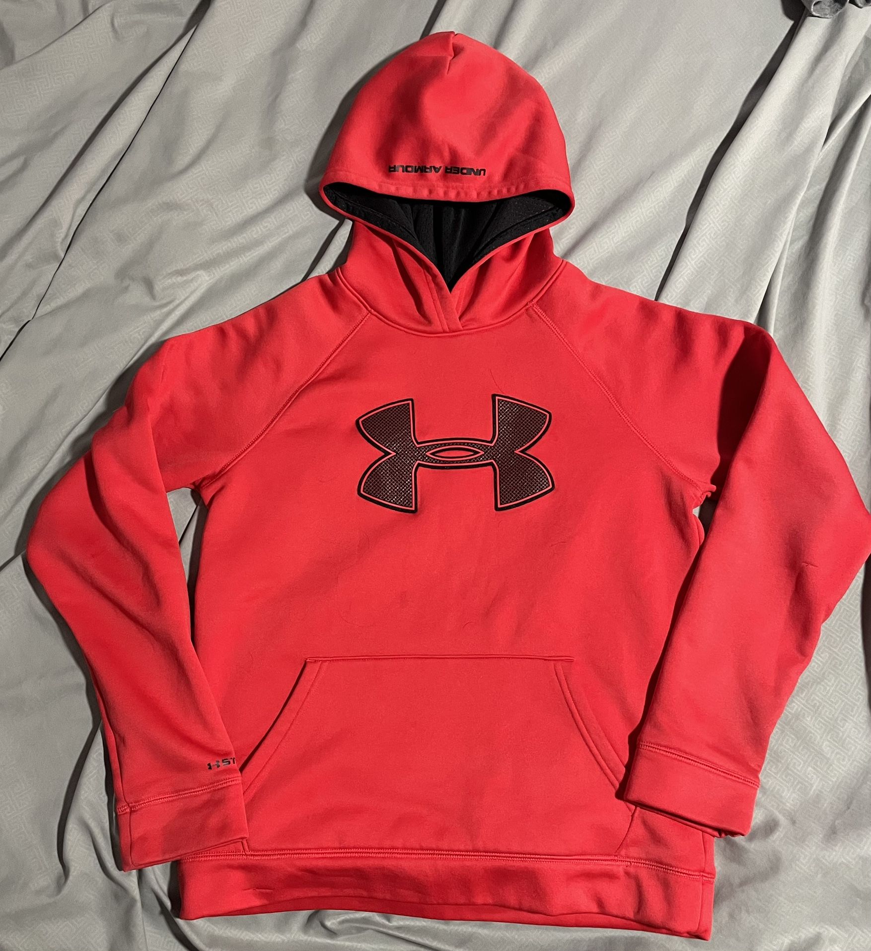 Under Armour Youth Large Hoodie Sweatshirt Red