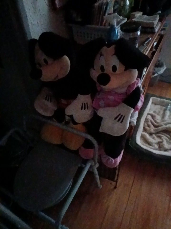 Mickey And Minnie Stuffed Animals