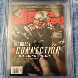 9.2 Graded Tom Brady Sports Illustrated Magazine 