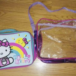 Hello Kitty Lunch Bag And Clear Bag Take Both For $8