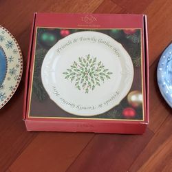 Three Holiday Plates/platters