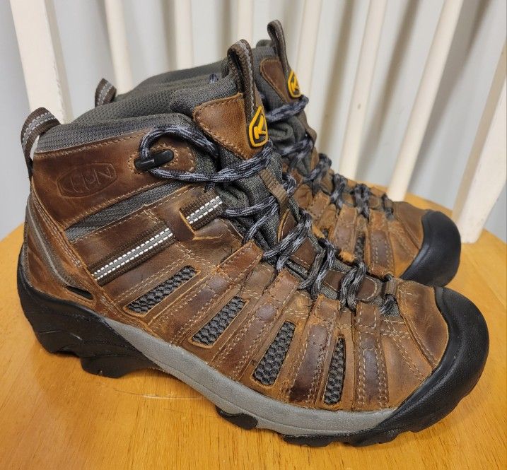 KEEN Women's Voyageur Mid-Height Breathable Hiking Brown Boots Sz 7