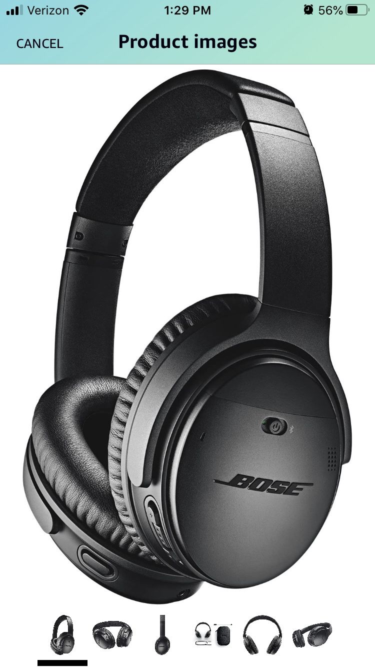 Bose QuietComfort 35 II Wireless Bluetooth Headphones, Noise-Cancelling, with Alexa voice control - Black