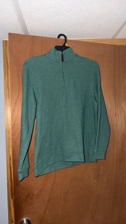 Green Quarter-Zip Pullover Sweatshirt