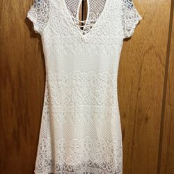 NWT Hollister White Lace Dress Size Small 