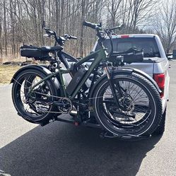 New in Box $129 (KAC) 2-Bicycle Rack for Car, SUV, Hatchback Mount for 2” Anti-Wobble Hitch, Heavy Duty Bike Carrier