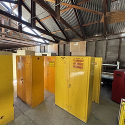 Flammable Storage Cabinet – Commercial Safety Cabinet – Yellow – Double Door