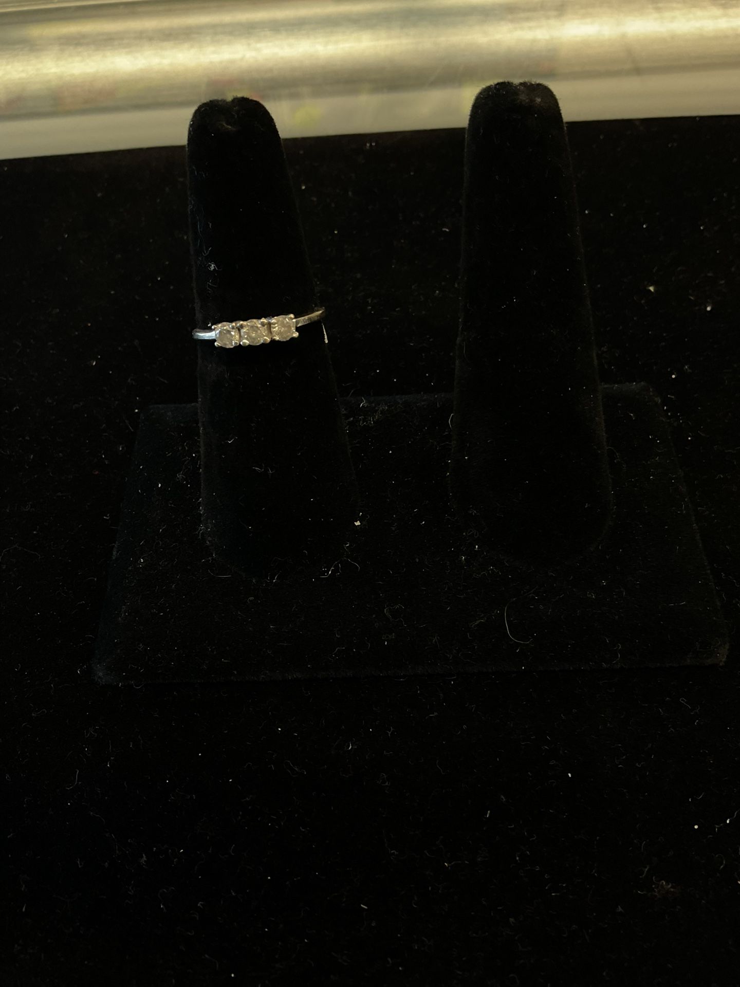 14KT White Gold Engagement Ring With Diamonds 39630-1