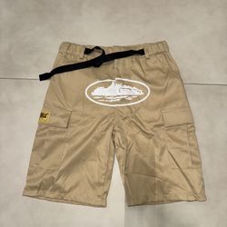 Cortiez Khaki Cargo Shorts Large New