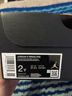 KIDS jordan 6 rings