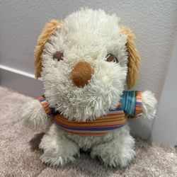 Striped Shirt Puppy Plush - Soft, Playful, and Perfect for Hugs