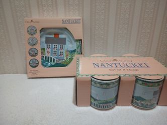 Claire Murray Nantucket Plates and Mugs Set in  Box