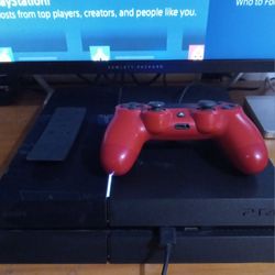Playstation 4 And HP 32" Hi-def Monitor