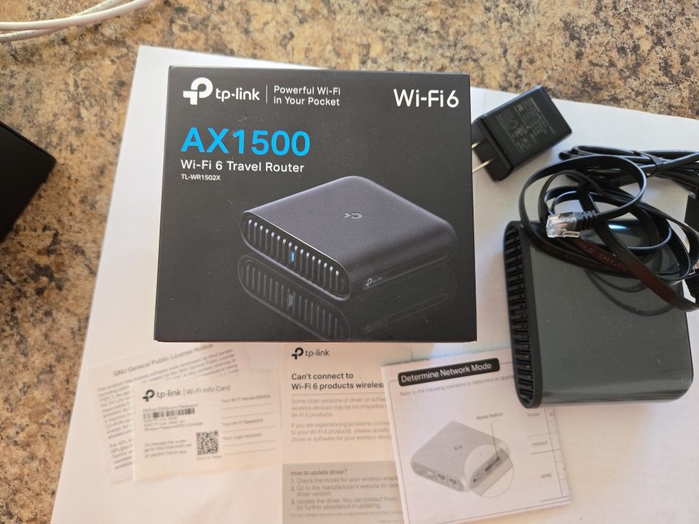 TP-Link AX1500 Travel Router Wi-Fi 6 Captive Portal TL-WR1502X