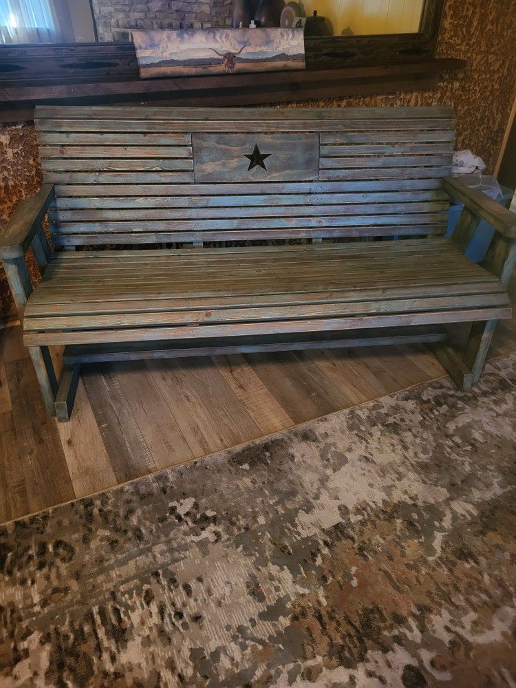 BEAUTIFUL  BENCH AND ROCKING CHAIR