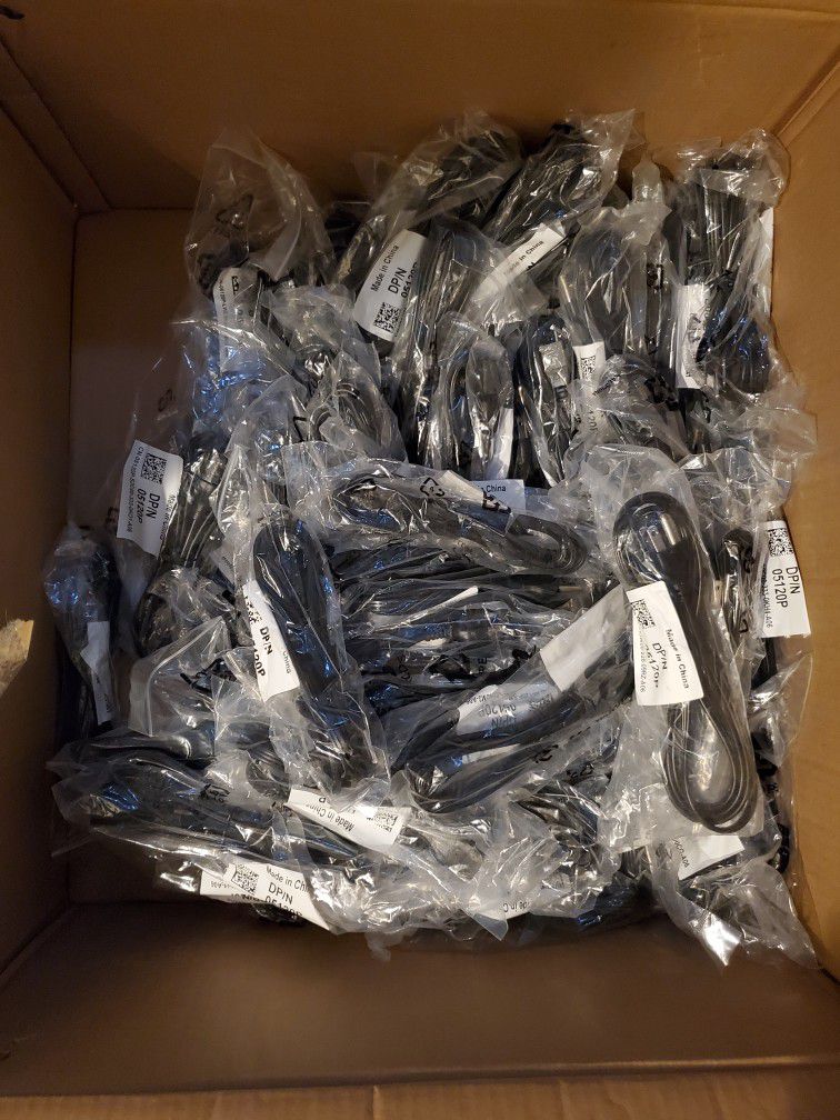 75 Brand New 6ft AC Power Cords for Computers, Monitors, etc.
