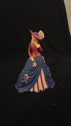 Thomas Kinkade 'Oh Say Can You See' Freedom's in Fashion figurine.